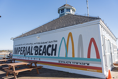 Imperial Beach Mural - Behind Tin Fish on Imperial Beach Pier