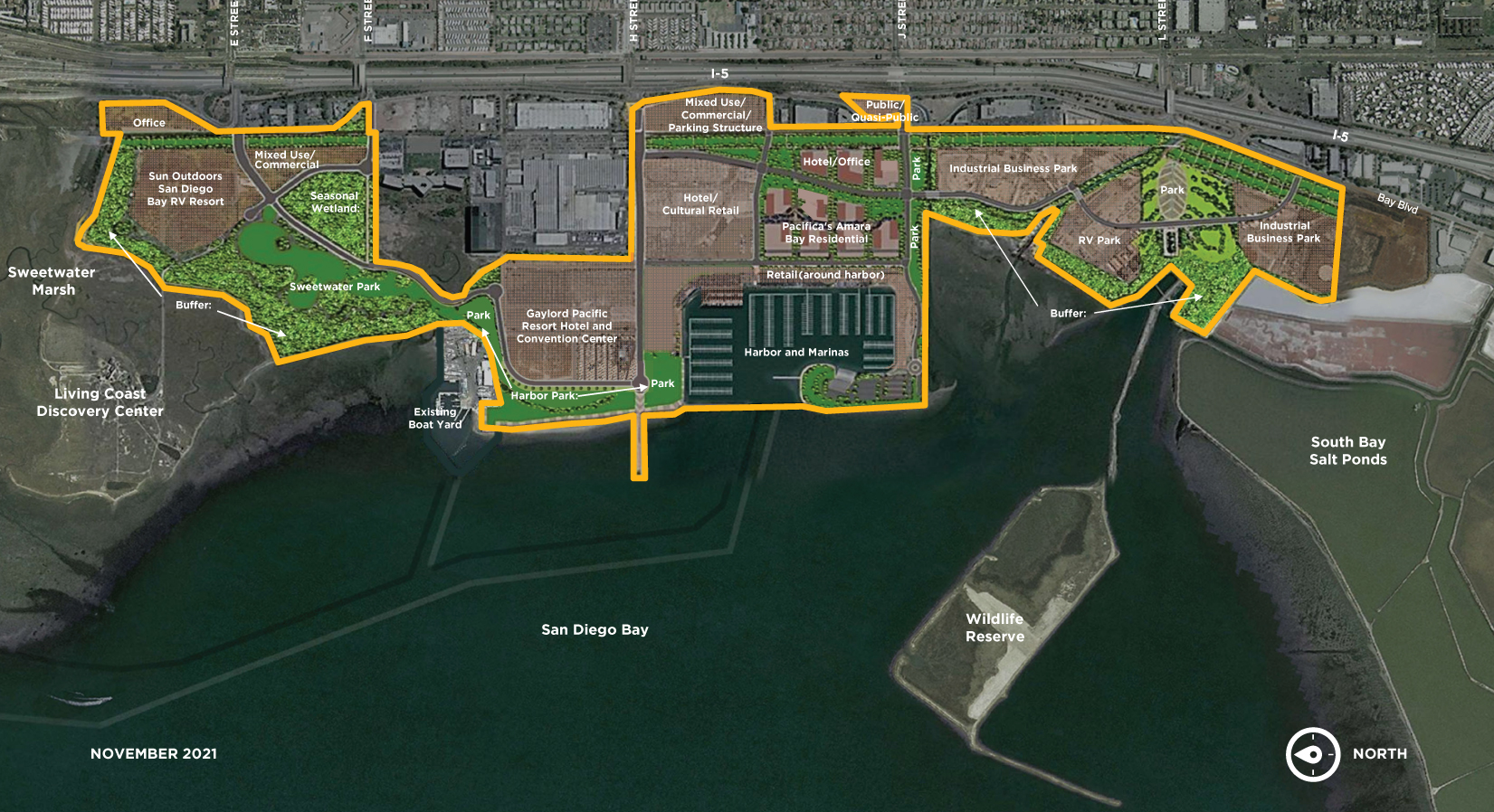 Chula Vista Bayfront Master Plan Map
