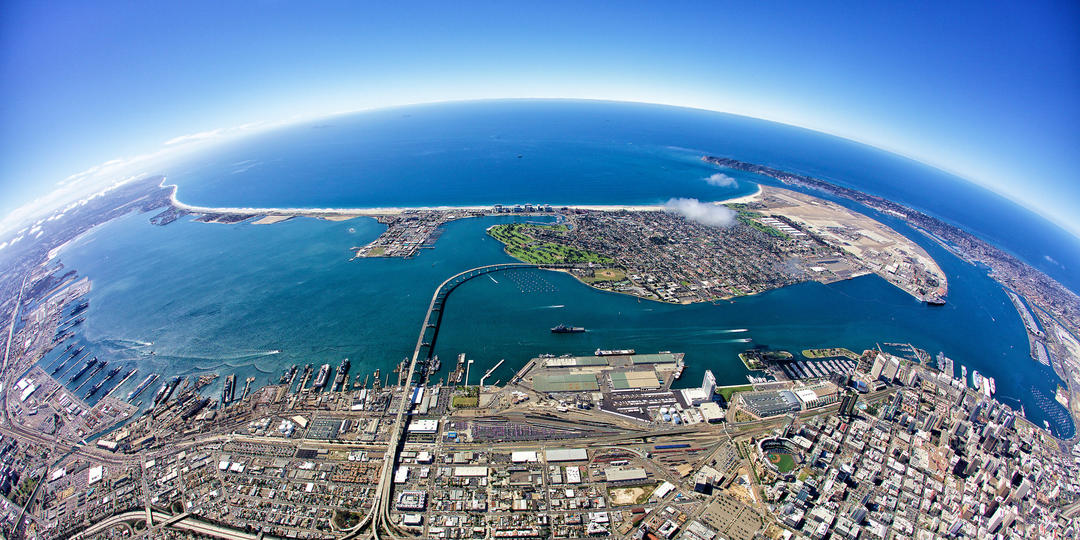 San Diego Bay Fisheye