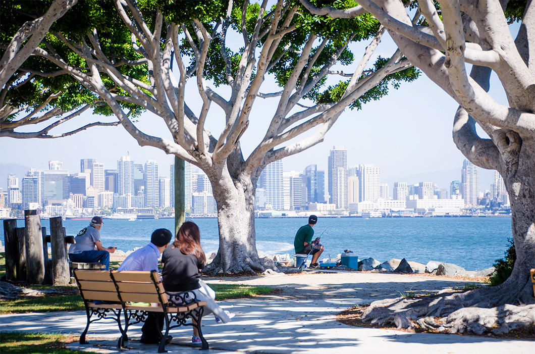 sunny day at the Embarcadero