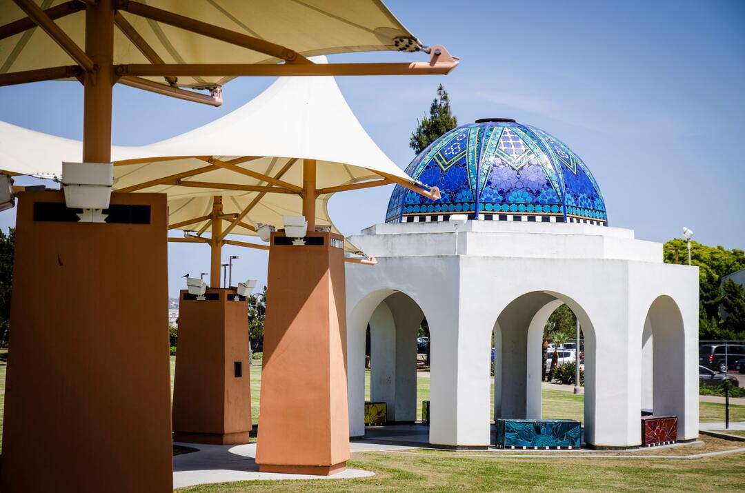 Harbor Island Art Mosaic Tile Dome - Port of San diego