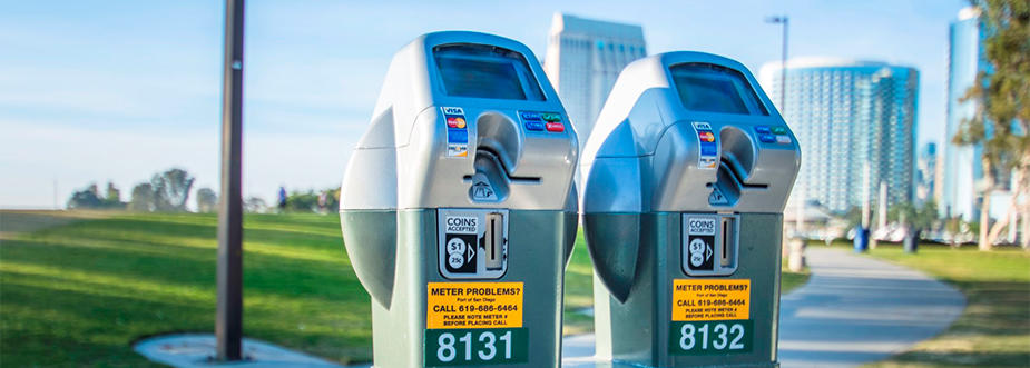 two parking meters Port of San Diego