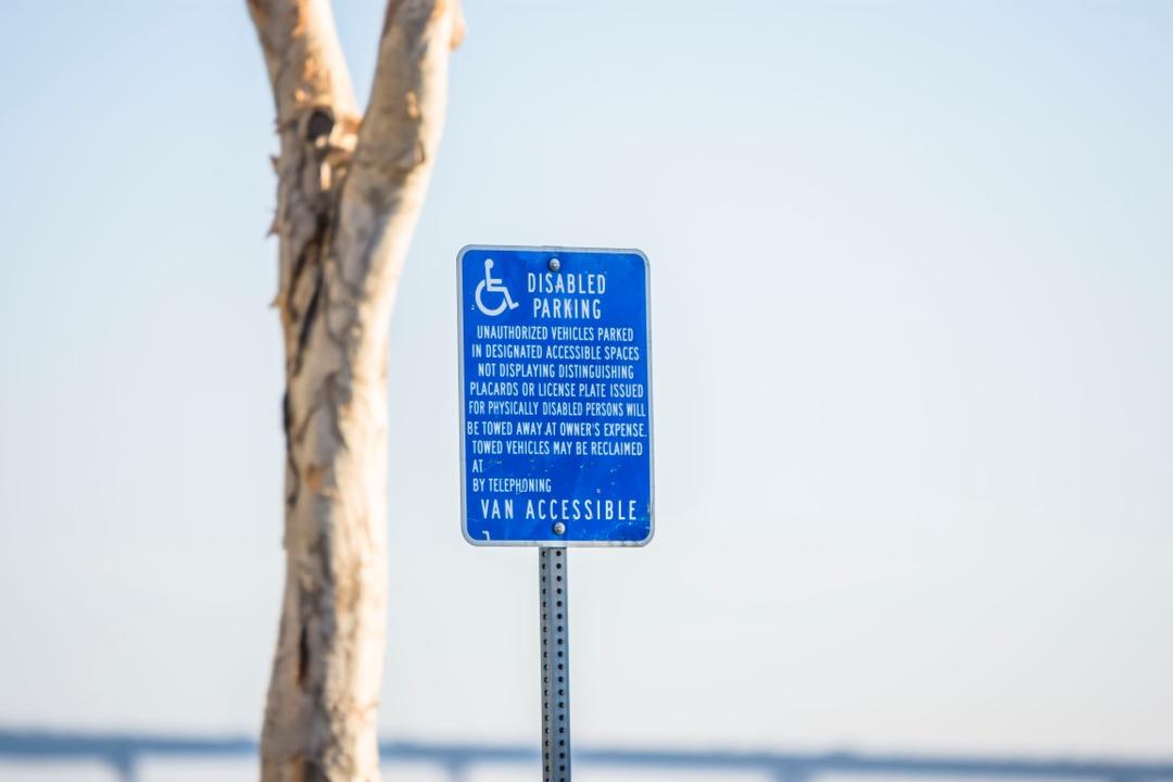 Disabled parking at Embarcadero Marina Park South at the Port of San Diego