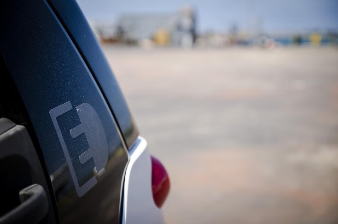 the rear window of an energy efficient vehicle