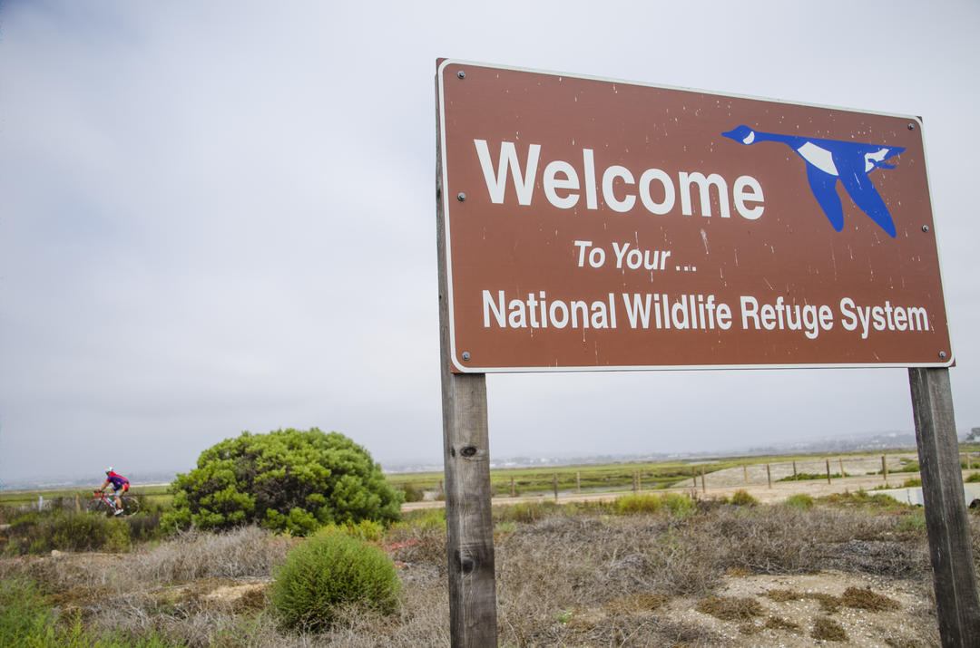 National Wildlife Refuge sign at the Port of San Diego