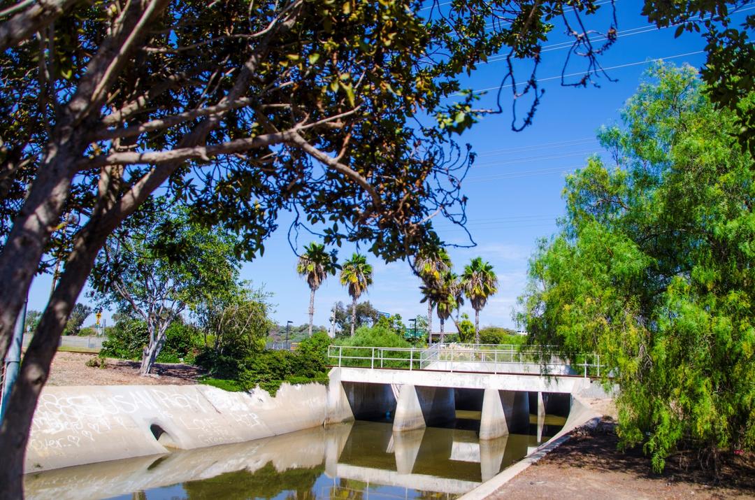 a storm water runoff channel