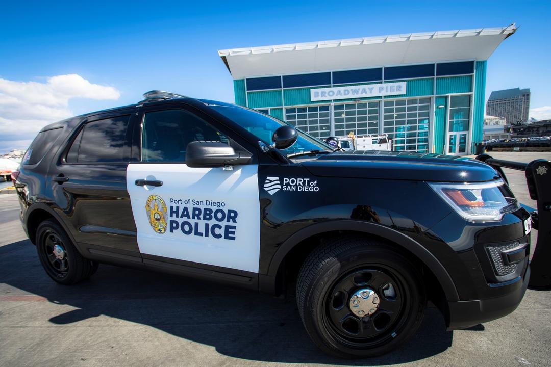 Harbor Police SUV at Port Pavilion