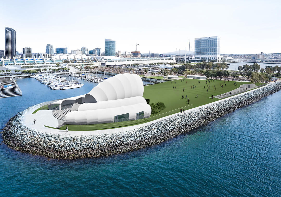 San Diego Symphony Bayside Performance Park - Aerial