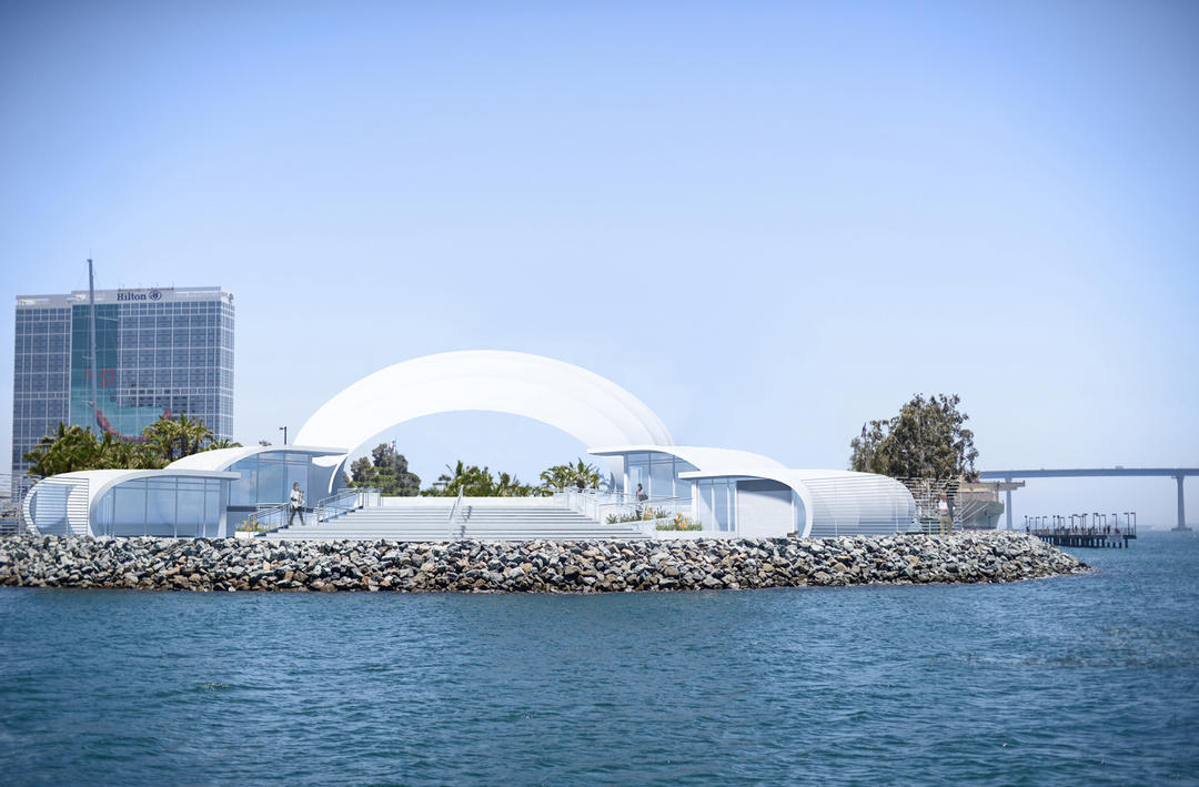 San Diego Symphony Bayside Performance Park - from west