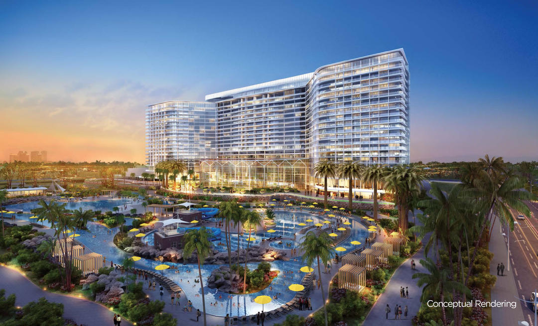 Rendering of future Gaylord Pacific resort hotel and convention center to be developed by RIDA on the Chula Vista Bayfront in partnership with the Port of San Diego.