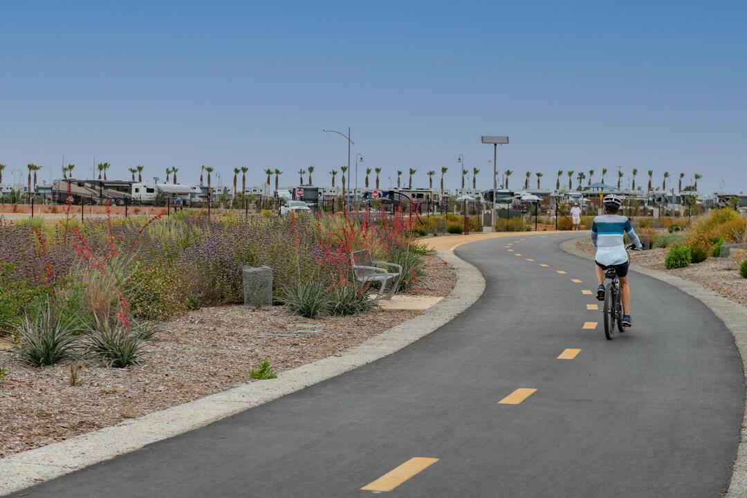 Female on Bicycle - Sweetwater Bike Path