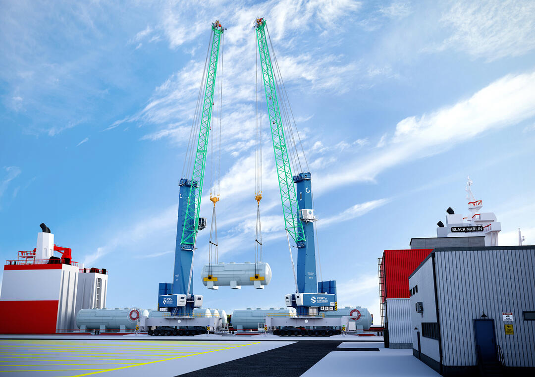 The Port of San Diego has purchased two all-electric Konecranes Gottwald Generation 6 Mobile Harbor Cranes to replace the diesel-powered crane currently in use at the Tenth Avenue Marine Terminal (TAMT). The all-electric, battery-supported mobile harbor cranes will be the first in use in North America and will support the Port’s Maritime Clean Air Strategy (MCAS) and its “Health Equity for All” vision while also increasing productivity and cargo business opportunities at TAMT.