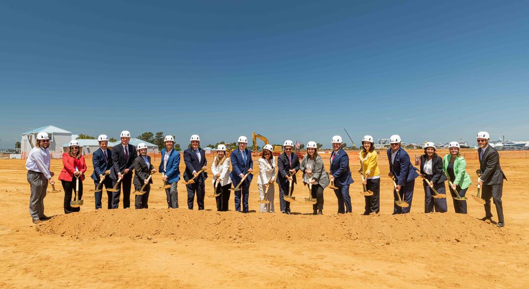 The Port of San Diego, City of Chula Vista, RIDA Development Corp., and Marriott International leaders celebrate the groundbreaking of the Gaylord Pacific Resort and Convention Center on July 27, 2022 on the Chula Vista Bayfront.