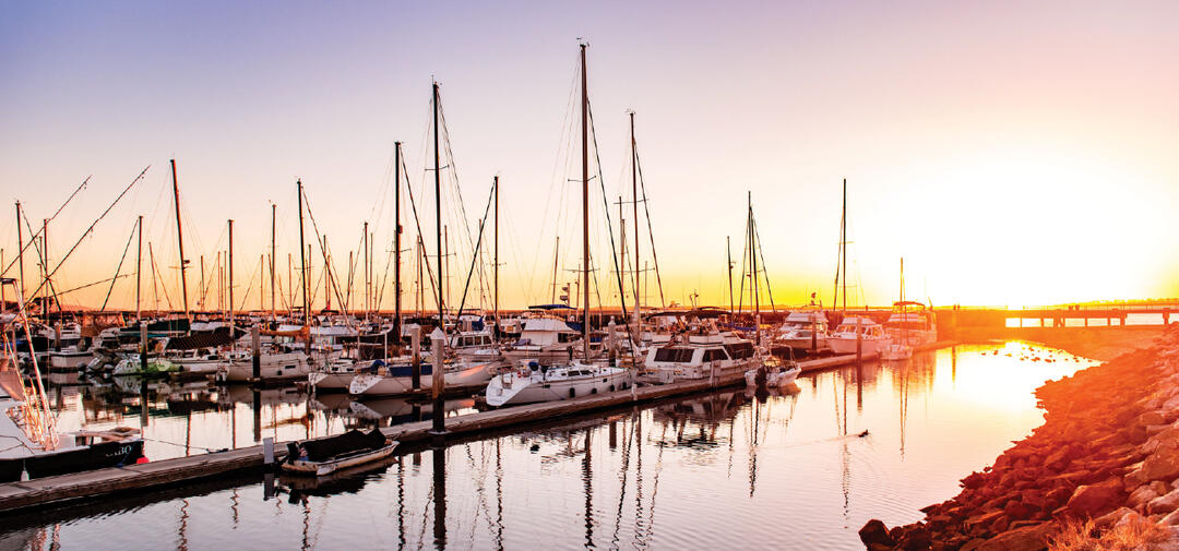 Chula Vista Marina at Sunset