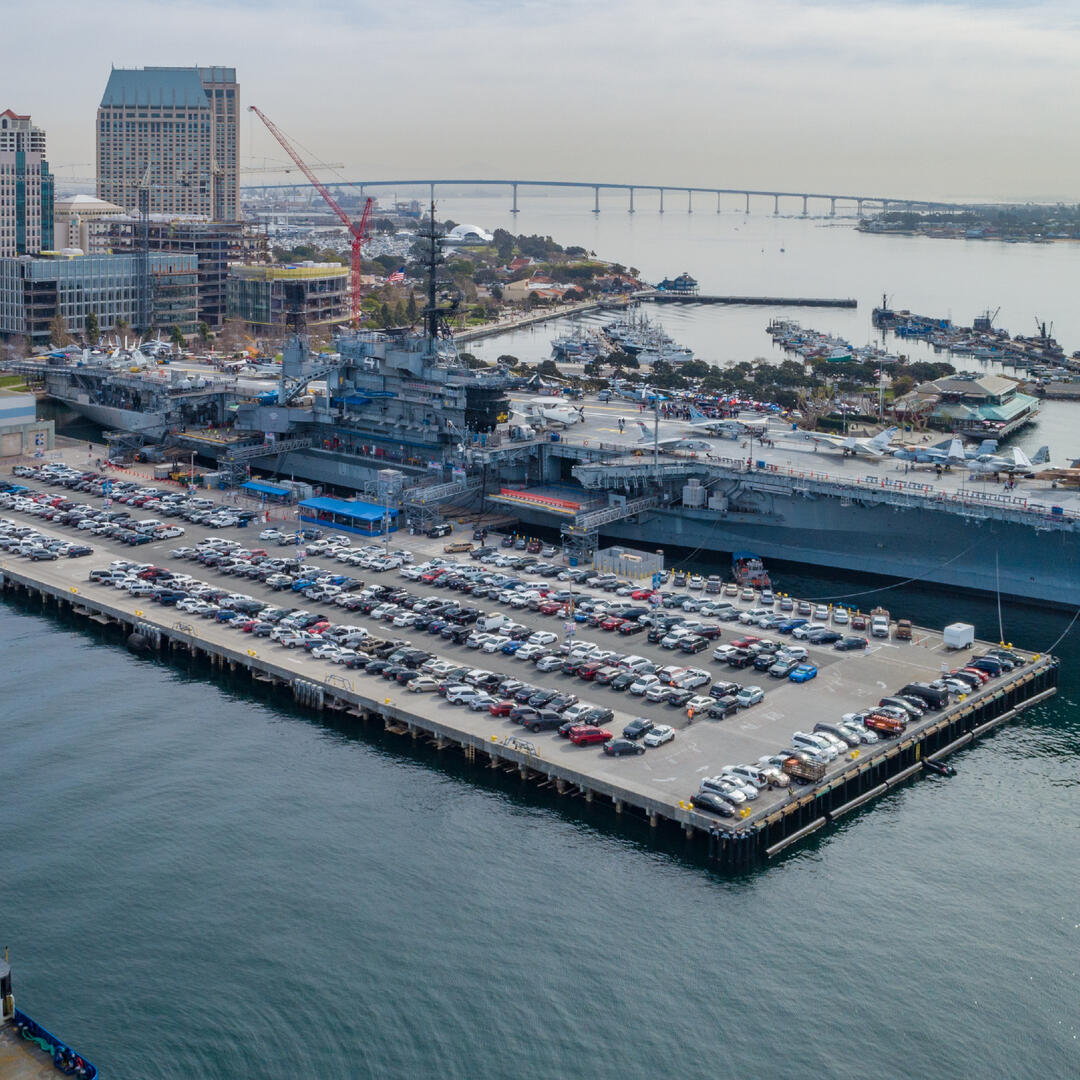 Image depicting Navy Pier adjacent to the USS Midway Museum