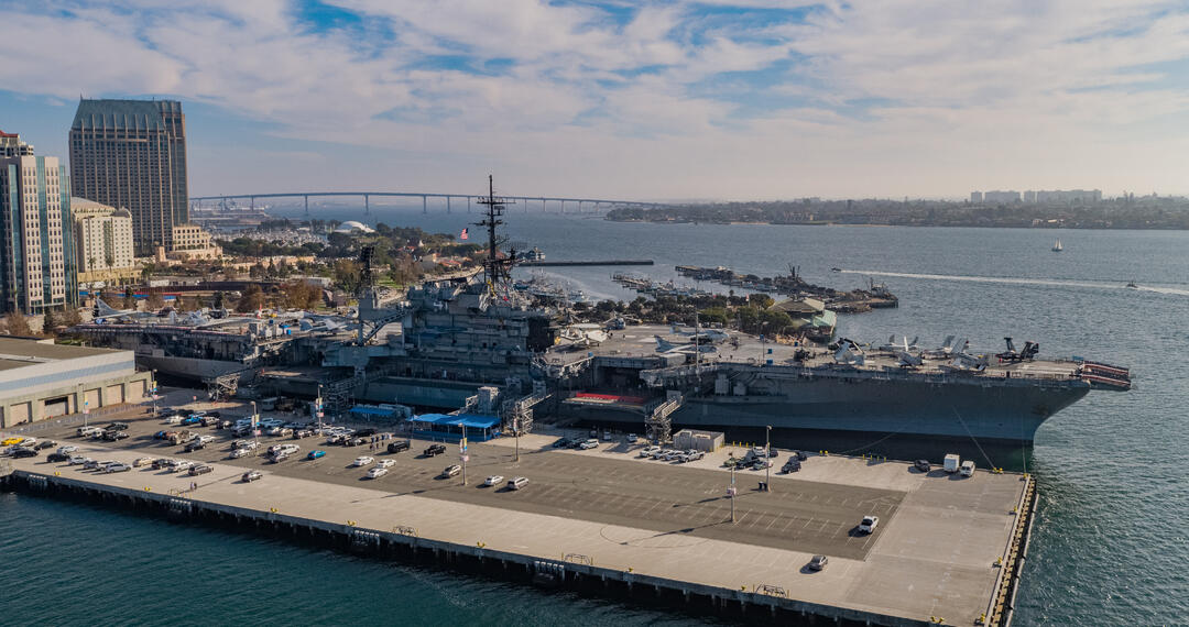 Image depicting Navy Pier adjacent to USS Midway Museum