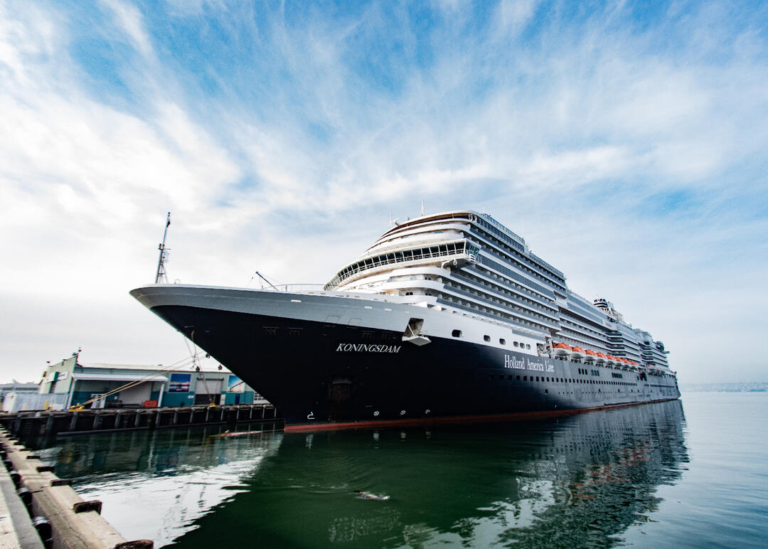 Holland America's Koningsdam in Port