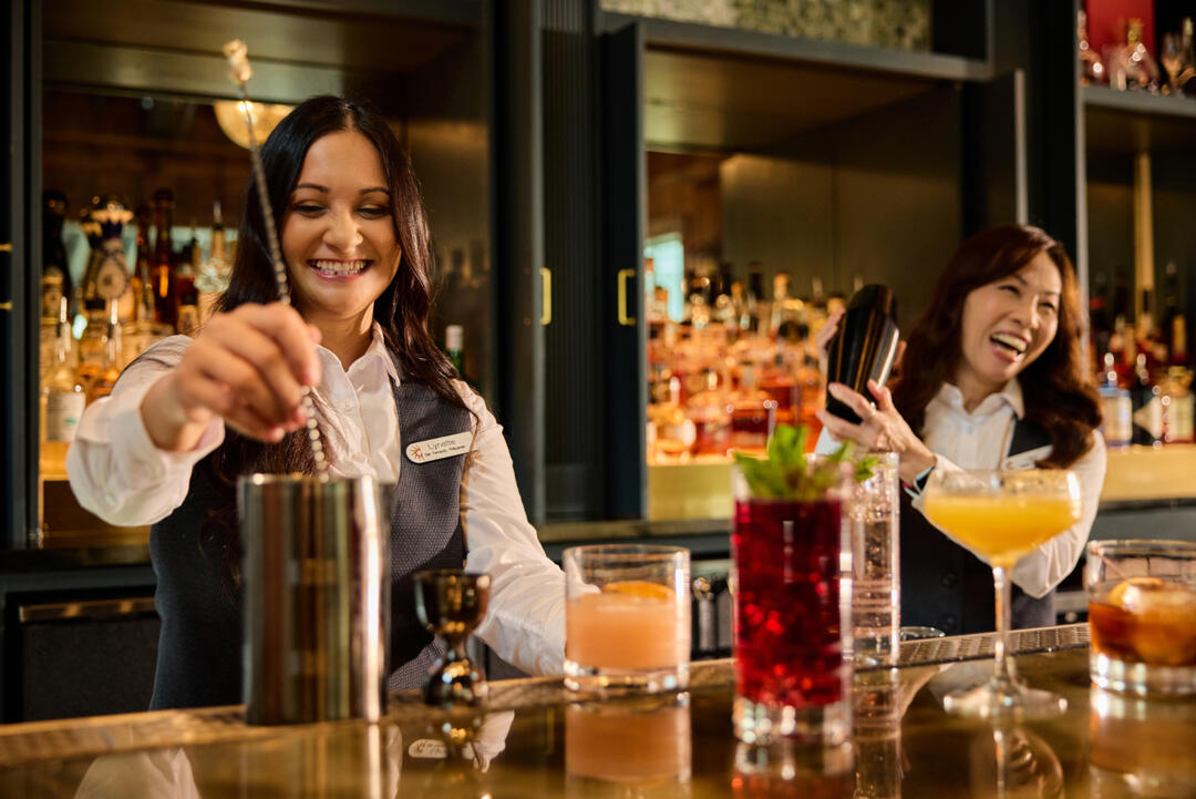 mixing drinks at Gaylord Pacific Chula Vista