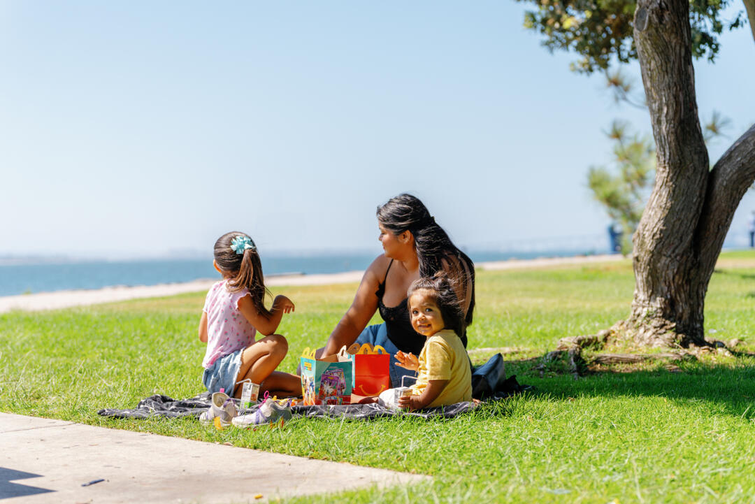 Family picnics at Chula Vista Bayfront