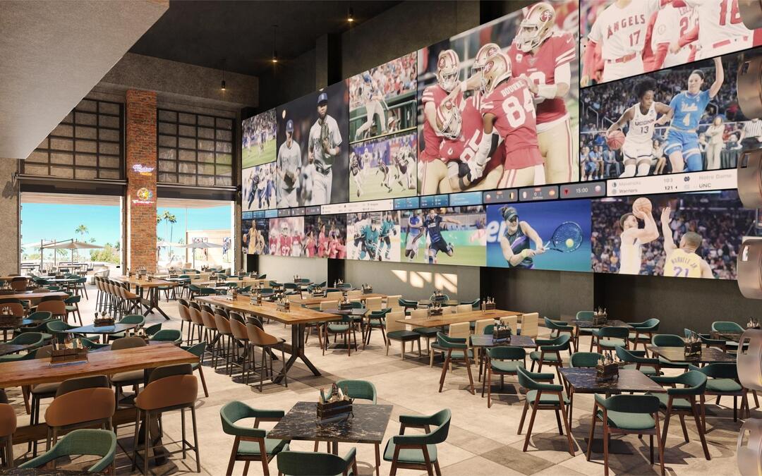 rendering of restaurant interior 