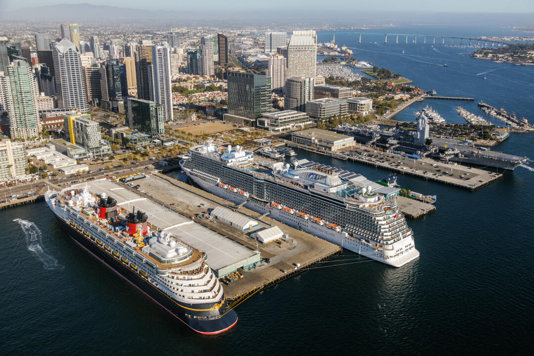 Aerial of San Diego Bay