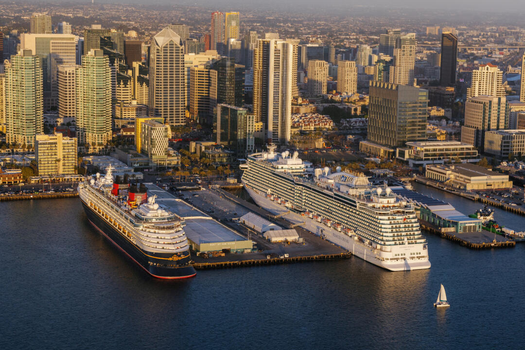 Aerial of San Diego Bay