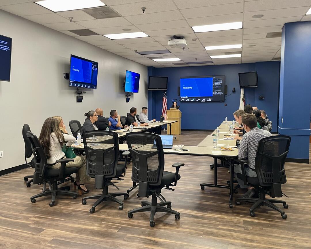 GBN members participate in a lunch and learn session