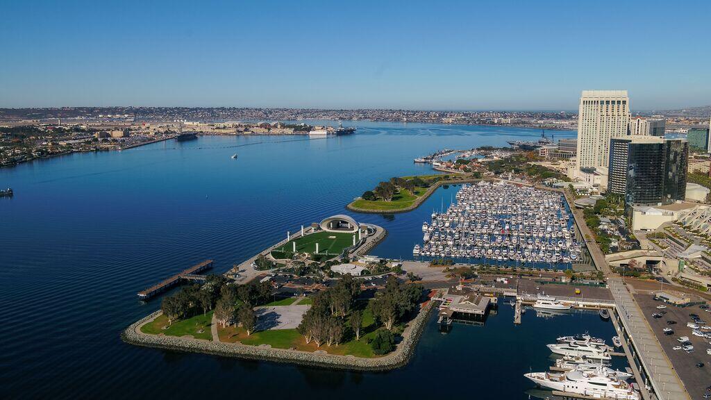 Aerial of San Diego Bay