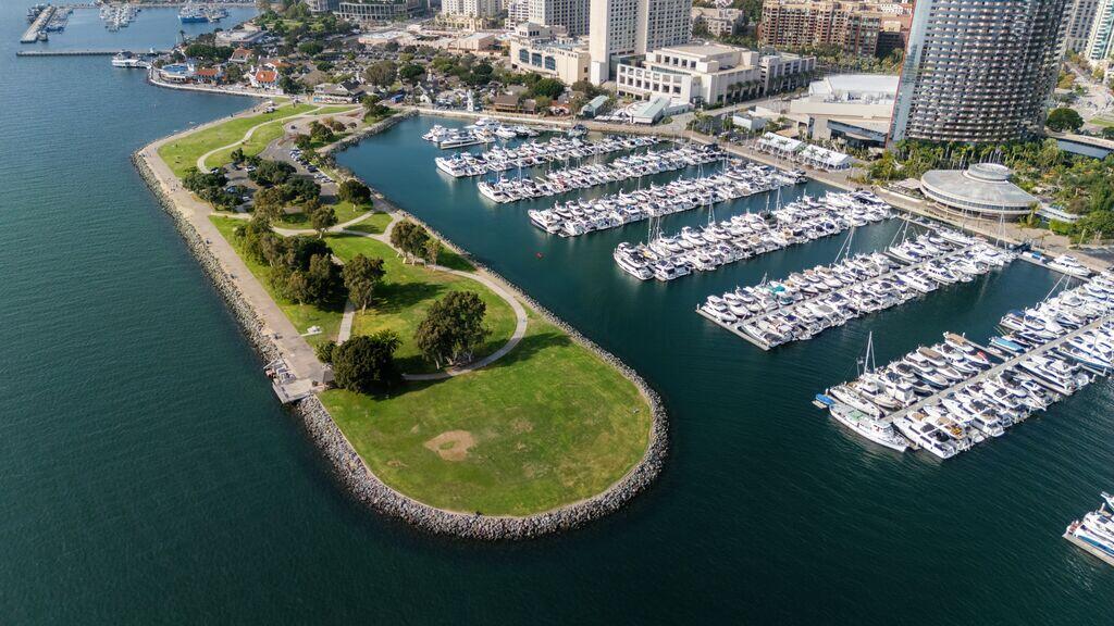 Aerial photo of the park