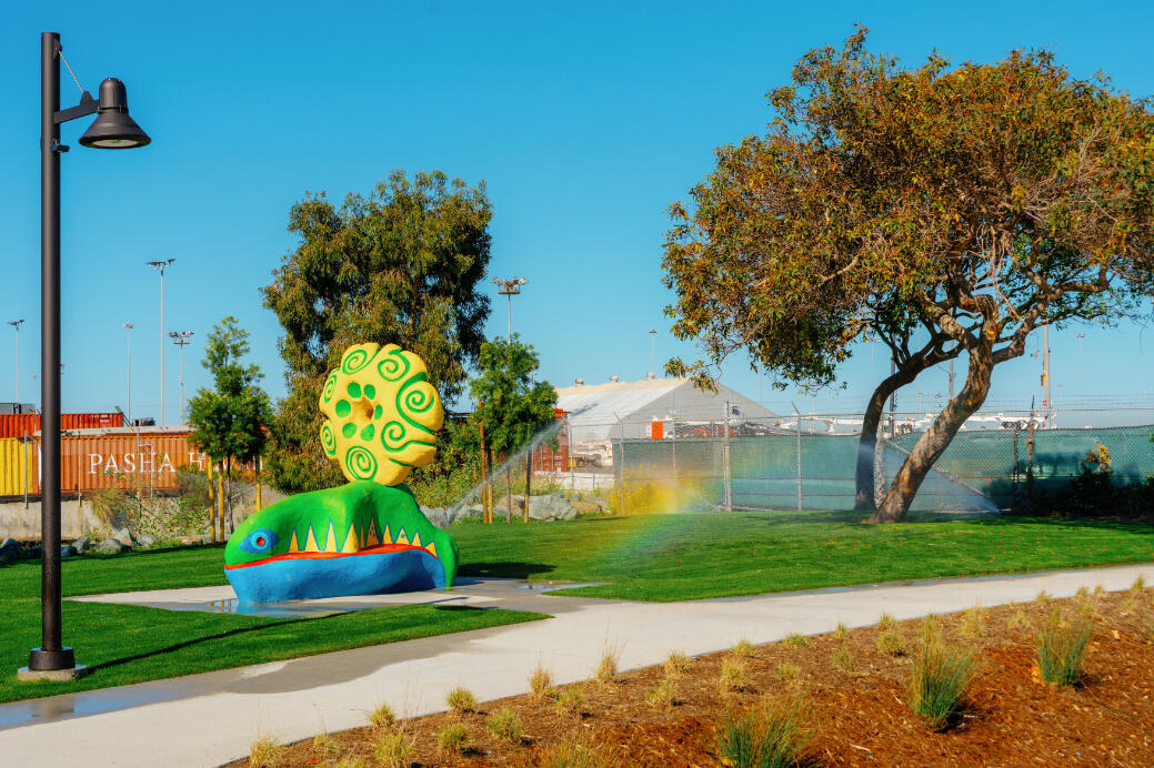 Art bench at Pepper Park