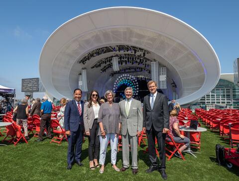 The Port of San Diego and San Diego Symphony celebrate opening of The Rady Shell at Jacobs Park.