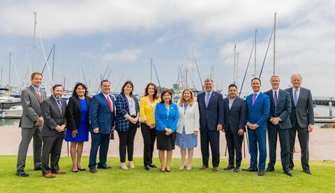 The Port of San Diego and the City of Chula Vista celebrate close of financing for the Chula Vista Bayfront project. 