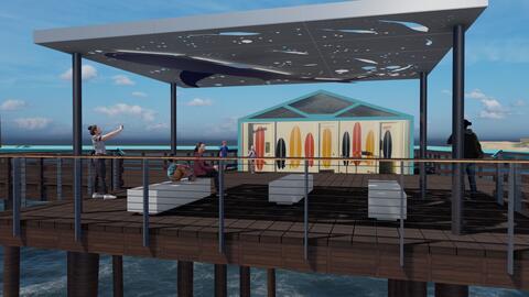 Rendering - IB Pier Mid-Pier Canopy 