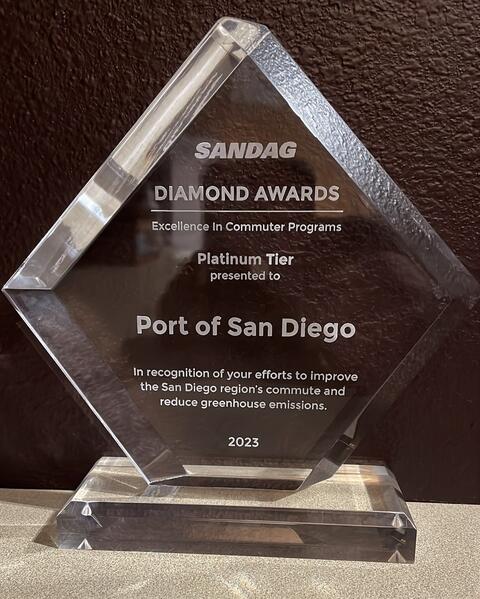 sandag awards 2023 diamond award to port of san diego 
