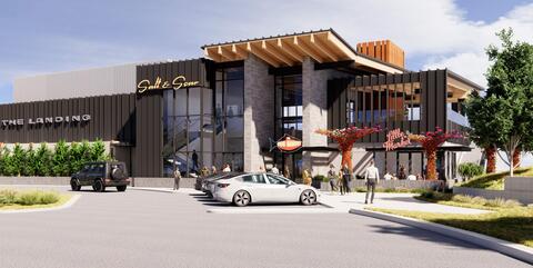 Conceptual rendering of The Landing for proposed redevelopment of The Fish Market, courtesy of The Brigantine and Gensler.