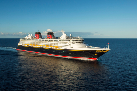 Disney Cruise Ship at sea