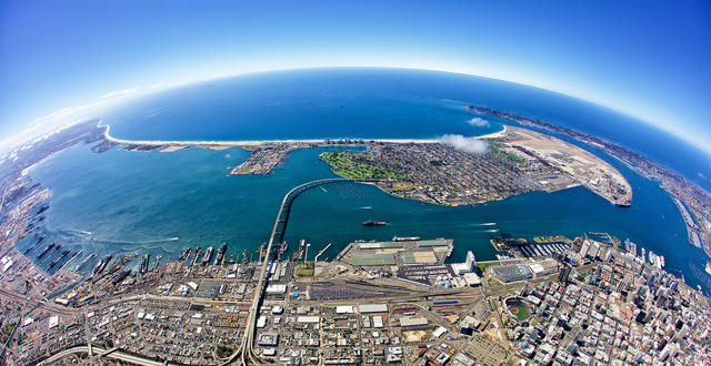 San Diego Bay Fisheye Thumbnail