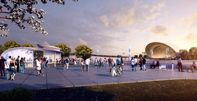 San Diego Symphony rendering - side view