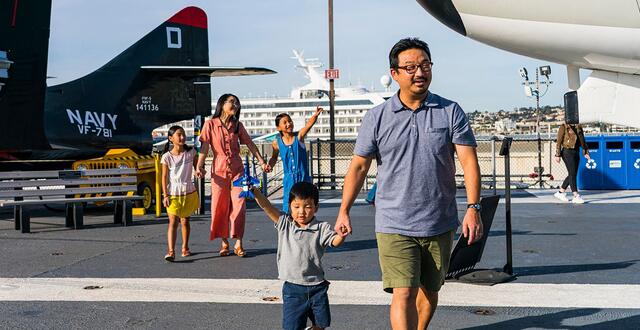 Family on Midway