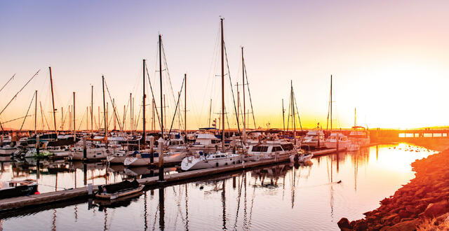 Chula Vista Marina at Sunset