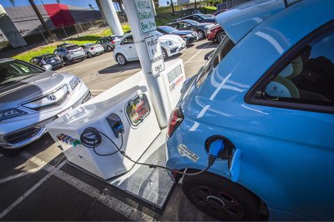 Electrical Vehicle charger available for public use at the Port of San Diego