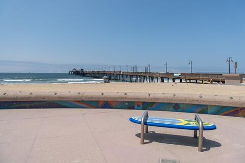 Imperial Beach and bench