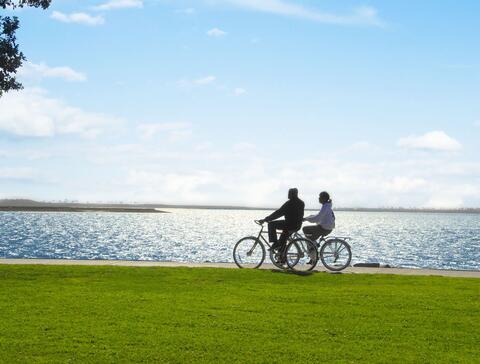 Biking Couple in Chula Vista