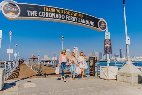 Coronado Ferry Landing - 3 Smiling Women