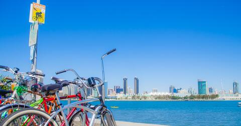 Bikes Parked along Coronado