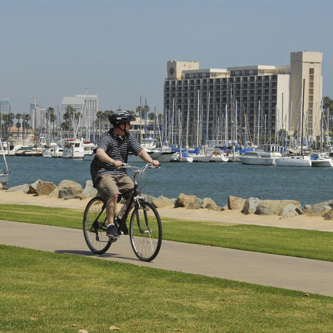 Bikers at the Port