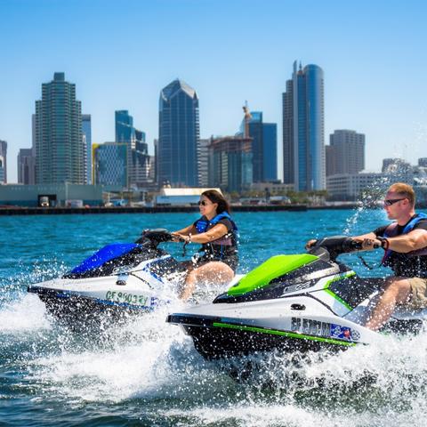 Harbor Island Jet Skiing at Harbor Island San Diego