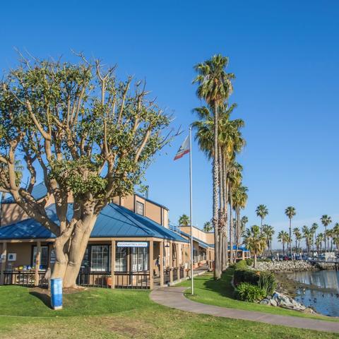 Dockmaster's office at Chula Vista Bayside Park at the Port of San Diego