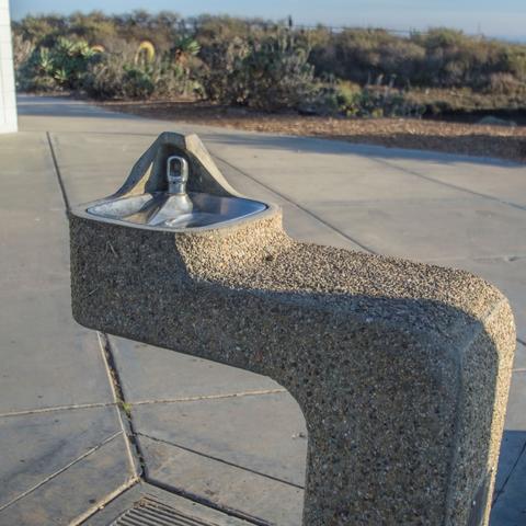 Drinking water fountain at Chula Vista Marina View Park at the Port of San Diego