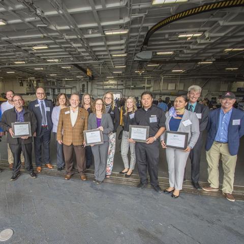 Green leaders at the Port of San Diego